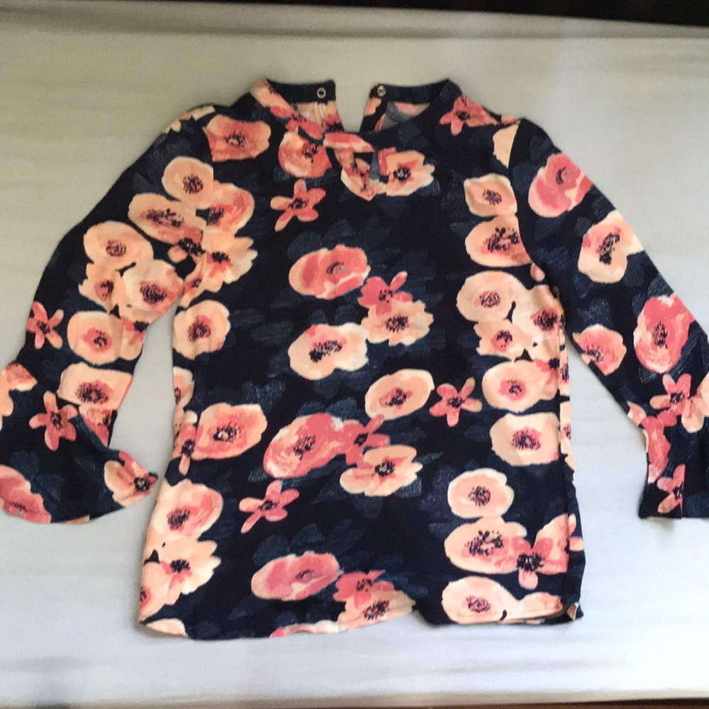 Girls flowered blouse